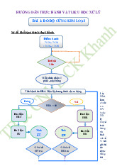 Hướng dẫn thực hành Bài 1: Đo độ cứng kim loại môn Vật liệu học | Trường Đại học Sư phạm Kỹ thuật Vĩnh Long