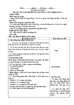 Giáo án Tự nhiên và xã hội 2 sách Chân trời sáng tạo (Cả năm)| Bài 25
