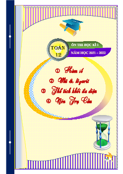 TOP15 đề ôn tập cuối học kỳ 1 môn Toán 12 năm học 2021 – 2022 – Lê Văn Đoàn