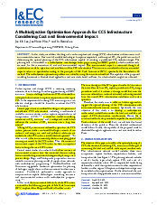 A Multiobjective Optimization Approach for CCS Infrastructure Considering Cost and Environmental Impact