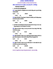 ACC1001 - Nguyên lý kế toán: Danh sách nghiệp vụ và định khoản