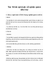 Viết bài văn nghị luận trình bày suy nghĩ của em về vấn đề nghiện game của giới trẻ hiện nay | Ngữ văn 9