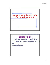 Chương 3: KHÁI NIỆM, ĐẶC TRƯNG VÀ NGUỒN CỦA PHÁP LUẬT | Bài giảng Pháp Luật Đại Cương