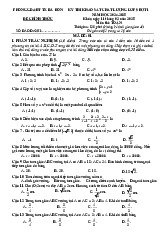 Đề khảo sát Toán 9 đợt 1 năm 2024 – 2025 phòng GD&ĐT Ba Đồn – Quảng Bình