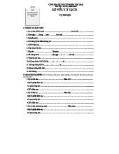 410 Sơ Yếu Lý Lịch - Đơn Xin Việc 2021-2022 Chuẩn Nhất