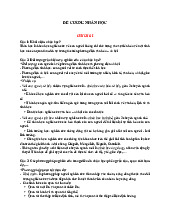Khái niệm và Nghiên cứu trong Nhân học | Môn Nhân học đại cương - Đại học Sư Phạm Hà Nội