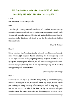 Soạn bài Viết: Luyện viết đoạn văn miêu tả con vật | Kết nối tri thức