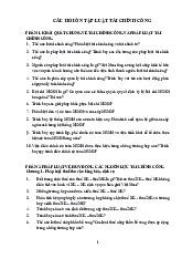 Câu hỏi ôn tập Luật tài chính công | Đại học Nội Vụ Hà Nội
