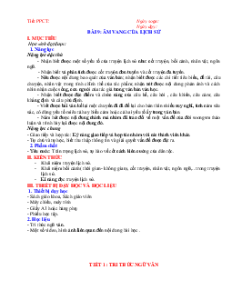 Giáo án Ngữ văn 8 Chân trời sáng tạo bài 9 Âm vang của lịch sử