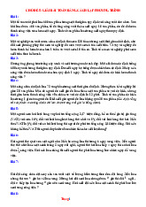 Các Dạng Bài Tập Giải Bài Toán Bằng Cách Lập Phương Trình Ôn Thi Vào 10 Giải Chi Tiết