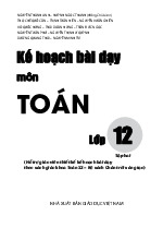 Kế hoạch bài dạy môn Toán 12 Chân Trời Sáng Tạo tập 2