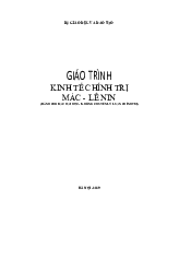 Giáo trình ôn tập - Kinh tế chính trị Mác-Lê nin | Trường Đại học Tài nguyên và Môi trường Hà Nội