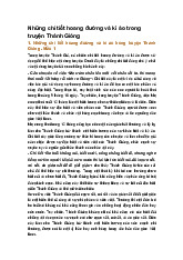 Những chi tiết hoang đường và kì ảo trong truyện Thánh Gióng