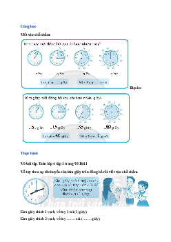 Vở bài tập Toán lớp 4 trang 95 Bài 34: Giây Chân trời sáng tạo