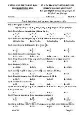 Đề học kì 1 Toán 7 năm 2024 – 2025 phòng GD&ĐT thành phố Ninh Bình