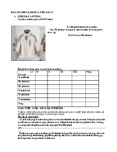 Bài tập Gia công áo khoác gió ZAHAN Fashion môn Công nghệ gia công sản phẩm may | Trường Đại học Bách Khoa Hà Nội