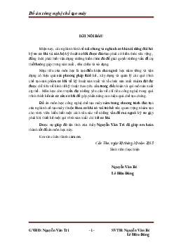 Đồ án công nghệ chế tạo máy | Đại học Bách khoa TP.HCM
