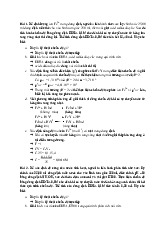 Đề cương môn hóa học phân tử- Trường Đại học bách khoa - Đại học đà nẵng