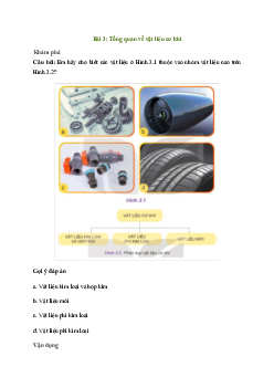 Giải Công nghệ 11 Bài 3: Tổng quan về vật liệu cơ khí | Kết nối tri thức