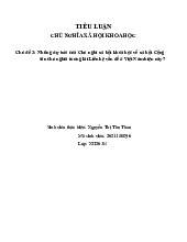 Những dự báo của Chủ nghĩ xã hội khoa học về xã hội Cộng sản chủ nghĩa tương lai Liên hệ vấn đề ở Việt Nam hiện nay | Tiểu luận Môn Chủ nghĩa xã hội khoa học - Trường Cao đẳng Kinh tế - Kỹ thuật Công thương