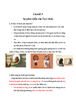 Chủ đề 9 Sự phát triển của Tự ý thức | Đại học Sư Phạm Hà Nội