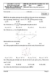 Đề giữa học kì 1 Toán 12 năm 2024 – 2025 trường THCS & THPT Hoa Sen – TP HCM