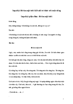 Soạn bài: Đi tìm mặt trời Tiếng Việt 3 | Kết nối tri thức