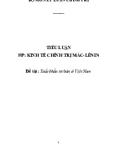 Xuất khẩu tư bản ở Việt Nam | Tiểu luận kinh tế chính trị