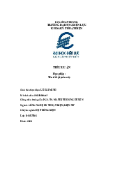 Tiểu luận Công nghệ kỹ thuật điện, điện tử | Trường đại học Điện Lực