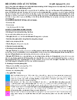 Đề cương ôn tập môn Tư tưởng Hồ Chí Minh | Đại học Khoa học và Công nghệ Hà Nội