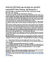 Đề thi thử THPT Quốc gia môn Ngữ văn năm 2019 trường THPT Đoàn Thượng - Hải Dương lần 1