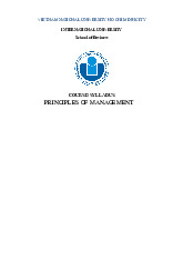 Course syllabus môn Principles of Management | Trường Đại học Quốc tế, Đại học Quốc gia Thành phố Hồ Chí Minh