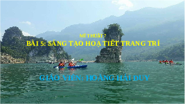 Giáo án điện tử Mĩ Thuật 7 Bài 5 Cánh diều: Sáng tạo họa tiết trang trí