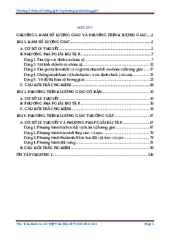 Chuyên đề hàm số lượng giác và phương trình lượng giác – Trần Đình Cư