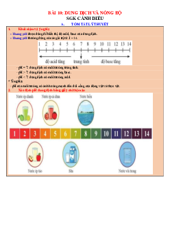 Chuyên đề KHTN 8 Cánh diều bài 10 Thang pH