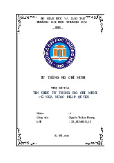 Tìm hiểu tư tưởng Hồ Chí Minh về nhà nước pháp quyền | Bài thảo luận tư tưởng Hồ Chí Minh