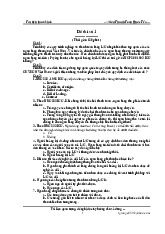 Tổng hợp 20 đề thi có đáp án môn thanh toán quốc tế | Trường Đại học Kinh tế quốc dân