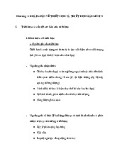 Chương 1: Khái luận về triết học và triết học Mác - Lênin | Môn Triết học Mác - Lênin - Đại học Sư phạm Thành phố Hồ Chí Minh