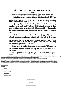 Khái niệm hành chính nhà nước (theo nghĩa rộng và theo nghĩa hẹp)
