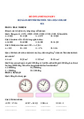 Đề ôn hè Toán 3 lên 4 - Đề 1