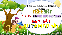 Giáo án điện tử Tiếng Việt 4 Tập Đọc Chân trời sáng tạo: Hạt táo đã nảy mầm