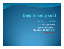 Các sơ đồ và nguyên lý chỉnh lưu môn Điện tử công suất | Trường Đại học Bách Khoa Hà Nội