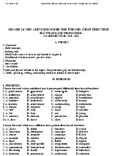 Đề cương giữa kỳ i môn anh k11-2021-2022 môn English Studies| Trường Đại học Thăng Long