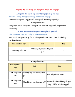 Soạn bài Bài học từ cây cau trang 105  | Ngữ Văn 7 Chân Trời Sáng Tạo tập 1