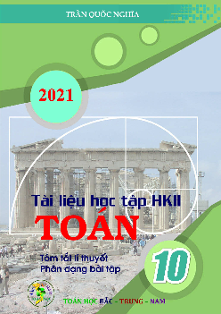 Tài liệu học tập Toán 10 học kì 2 – Trần Quốc Nghĩa