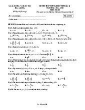Đề thi thử tốt nghiệp THPT 2025 môn Toán lần 1 Sở GD&ĐT Bắc Giang
