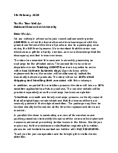 Bài tập thực hành viết email thông báo