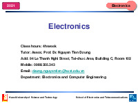 Tài liệu điện tử cho CNTT của chương trình tiên tiến| Môn Điện tử cho CNTT| Trường Đại học Bách Khoa Hà Nội