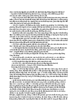 TỔNG HỢP CÁC CÂU HỎI ĐÃ THI | Lịch Sử Đảng Cộng Sản Việt Nam | Đại học Khoa học Xã hội và Nhân văn, Đại học Quốc gia Thành phố HCM