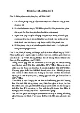 Bài kiểm tra Luật Kinh tế 1 - Luật kinh tế | Trường Đại học Thương Mại